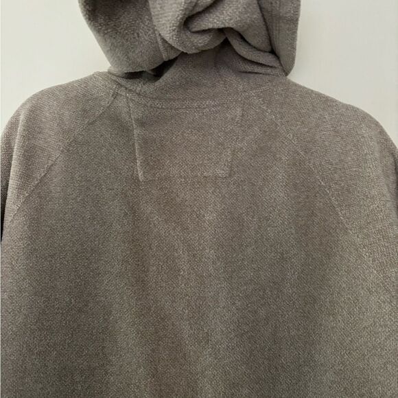 Men's Carhartt Full Zip Hoodie SZ XL Tan Embroidered Basic Workwear Fleece - Picture 7 of 8